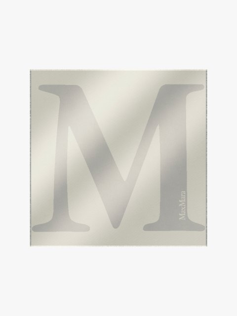 Світло-сіра шаль Max Mara з візерунком: фото - Invogue