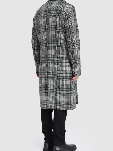 Серое пальто BOSS: фото 3 - Invogue