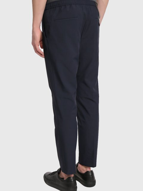 Тёмно-синие брюки BOSS: фото 3 - Invogue