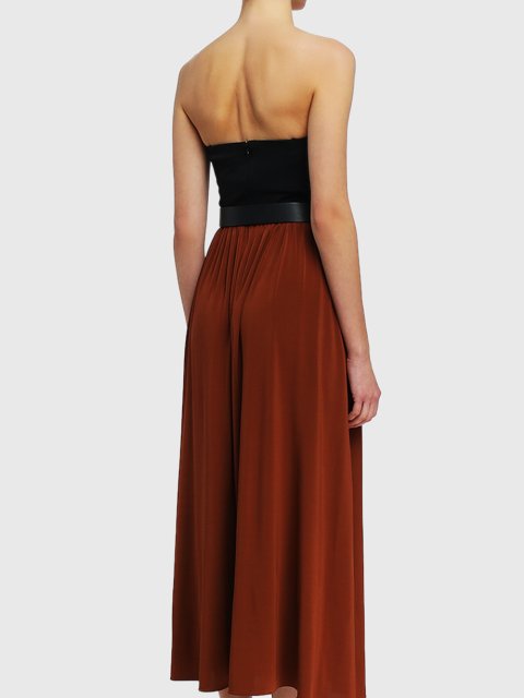 Коричневое платье MAX MARA: фото 4 - Invogue