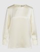 Молочная блуза MAX MARA: фото - Invogue