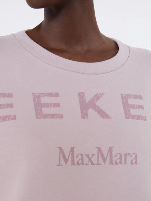 Ліловий світшот WEEKEND MAX MARA з бавовняного трикотажу: фото 5 - Invogue