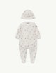 Комбінезон та шапочка MONCLER ENFANT з бавовняного інтерлоку: фото - Invogue
