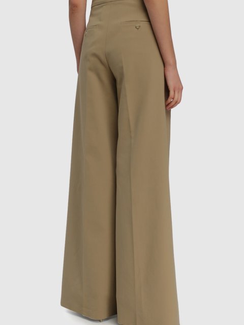 Кремовые брюки MAX MARA: фото 4 - Invogue