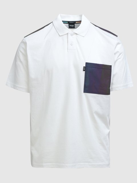 Белое поло BOSS: фото - Invogue