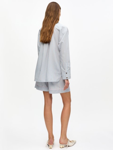 Блакитна сорочка GANNI : фото 3 - Invogue