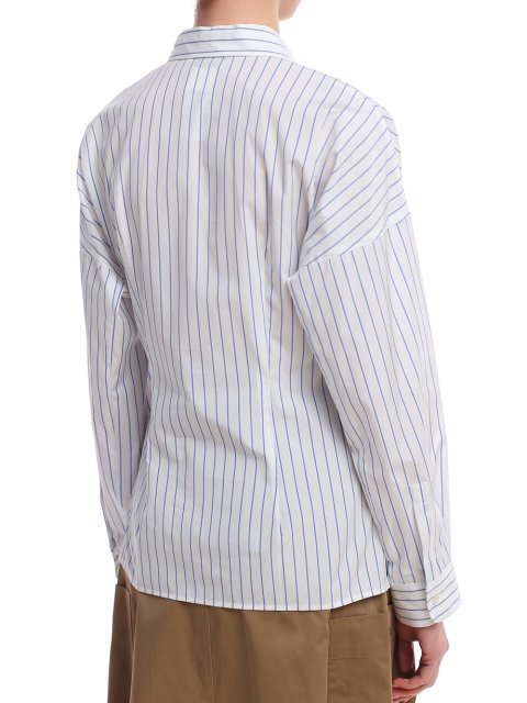 Молочная рубашка WEEKEND MAX MARA: фото 4 - Invogue