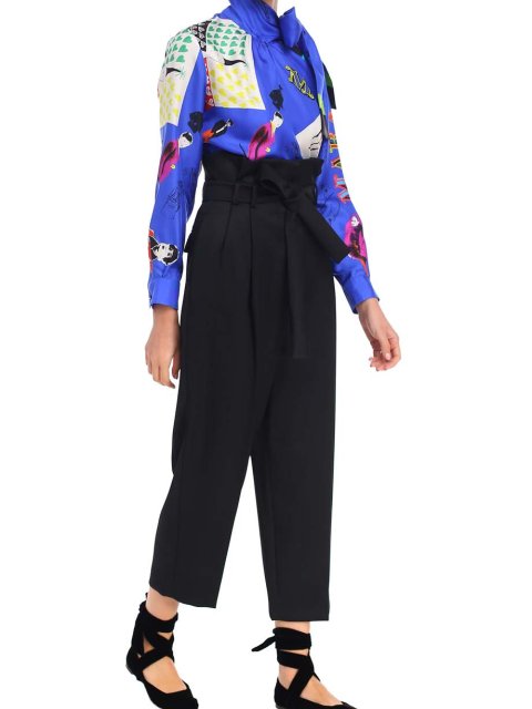 Чёрные брюки MAX MARA: фото 3 - Invogue