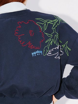 Синий свитер KENZO: фото 4 - Invogue