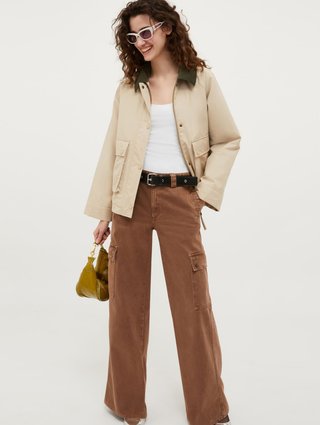 Бежевая куртка MAX&CO свободного кроя: фото 4 - Invogue