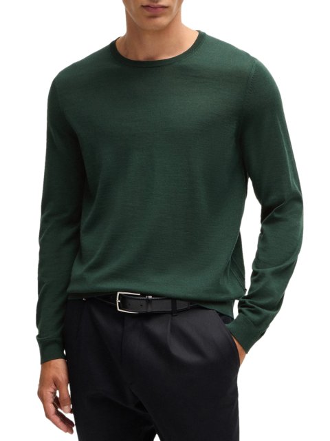 Зелений светр BOSS з вовни: фото 1 - Invogue