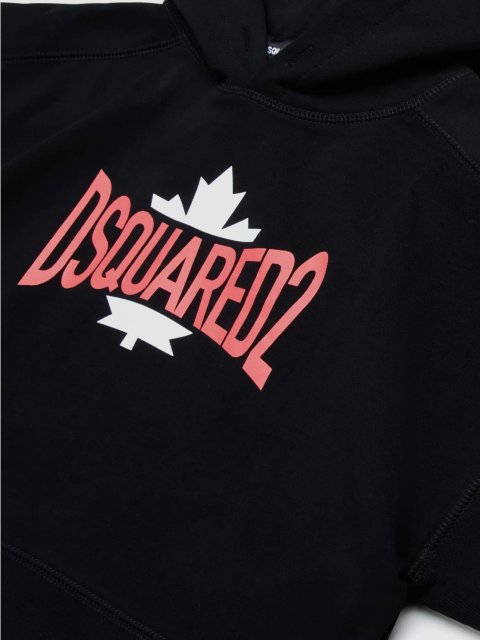 Чорна футболка,ани DSQUARED KID: фото 2 - Invogue