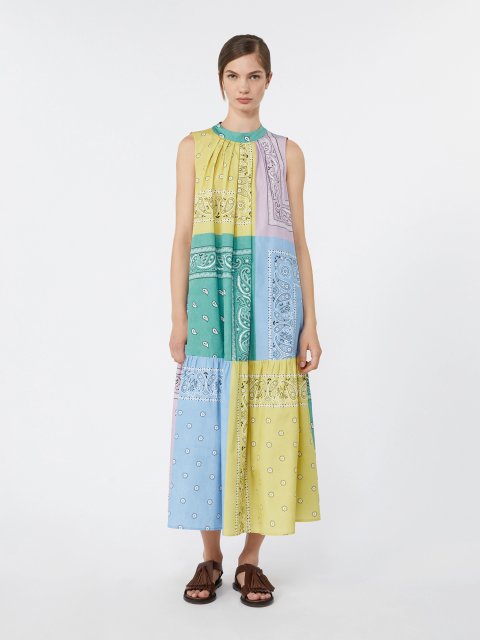 Різнокольорова сукня Weekend Max Mara з бавовни: фото 1 - Invogue