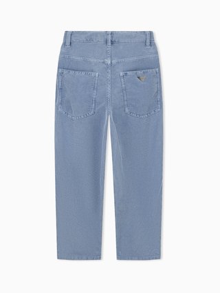 Блакитний костюм Emporio Armani з бавовни: фото 3 - Invogue