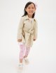 Бежевий плащ MONNALISA з бавовни: фото 1 - Invogue