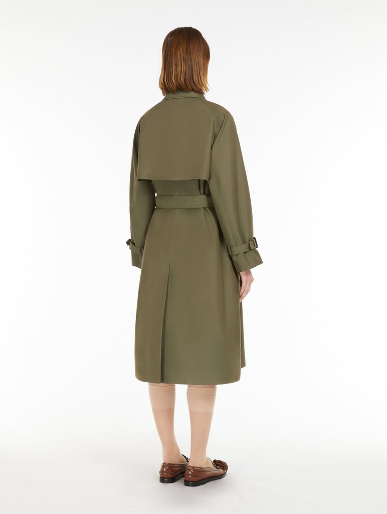 Плащ цвета хаки WEEKEND MAX MARA двусторонний: фото 2 - Invogue