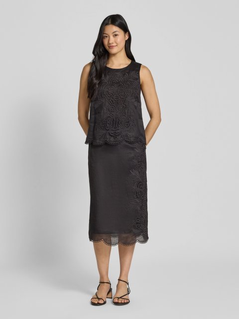 Черная юбка Max Mara прямого кроя: фото 1 - Invogue