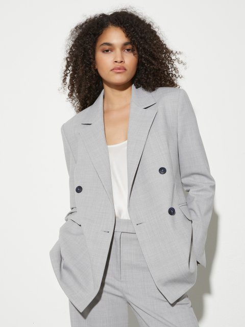 Сірий жакет MAX&CO двобортний: фото 2 - Invogue