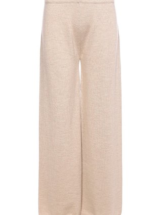 Бежевые брюки MAX MARA: фото - Invogue