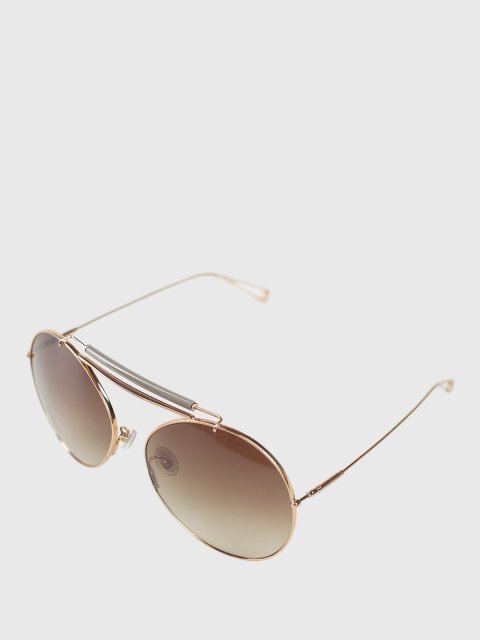 Серые очки MAX MARA: фото 2 - Invogue