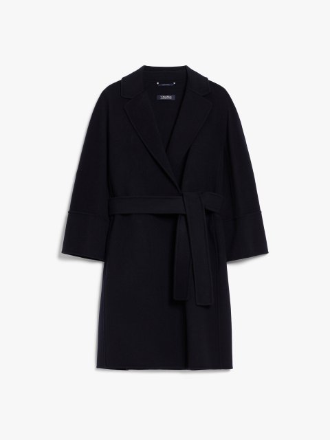 Темно-синє пальто MAX MARA з вовни: фото - Invogue