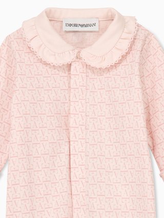 Розовый комбинезон Emporio Armani из хлопка: фото 2 - Invogue