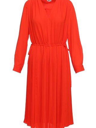 Коралловое платье KENZO: фото - Invogue