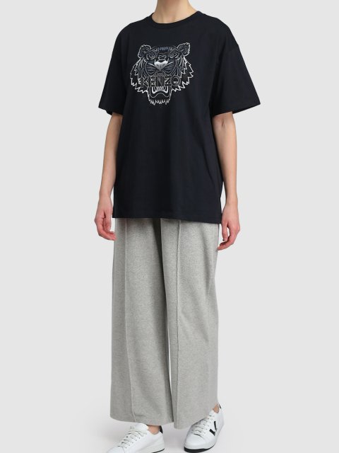 Чёрная футболка KENZO: фото 1 - Invogue