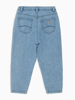 Синие джинсы Emporio Armani хлопчатобумажные: фото 2 - Invogue