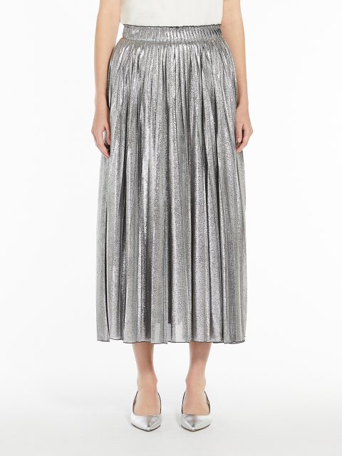 Срібляста спідниця WEEKEND MAX MARA довга: фото 2 - Invogue