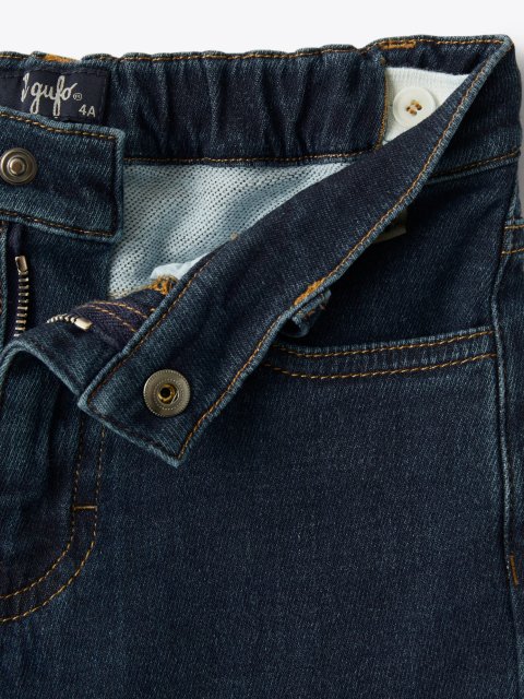 Сині джинси IL GUFO з еластичного деніму: фото 2 - Invogue