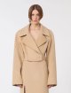 Карамельне пальто SPORTMAX з чистої вовни: фото 2 - Invogue
