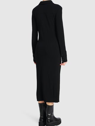 Чёрное платье HELMUT LANG: фото 2 - Invogue