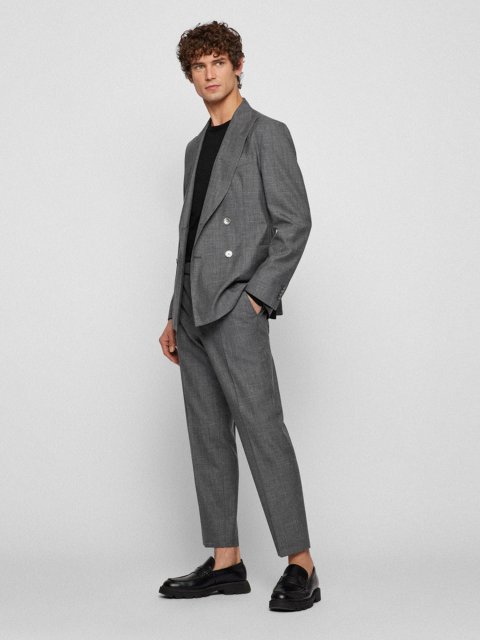 Чорний светр BOSS з натуральної вовни: фото 1 - Invogue