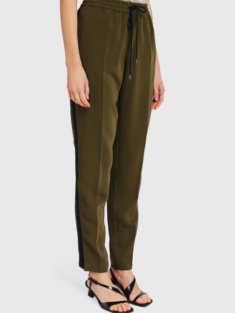 Зелёные брюки SPORTMAX: фото 3 - Invogue