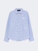 Синя сорочка EMPORIO ARMANI KIDS з бавовни: фото - Invogue