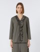 Сіра сорочка MAX MARA з бавовняного попліну: фото 2 - Invogue