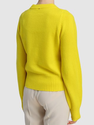 Жёлтый свитер Sportmax: фото 4 - Invogue