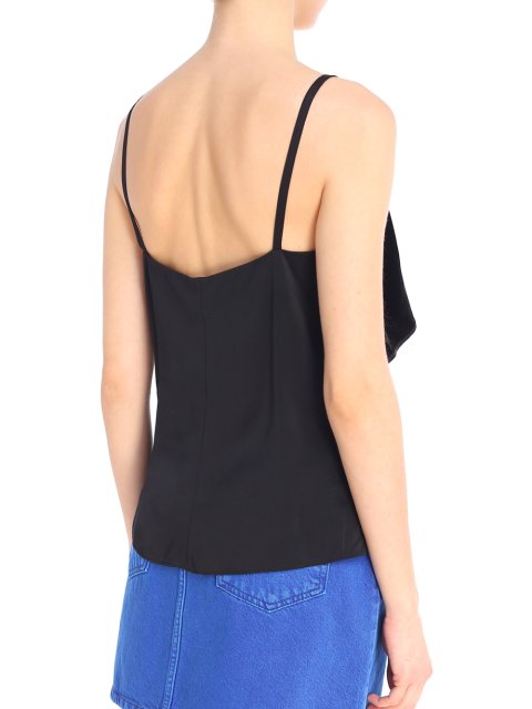 Чёрный топ HELMUT LANG: фото 4 - Invogue
