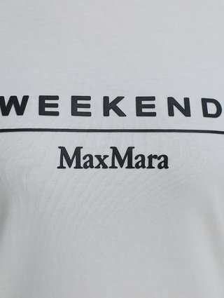 Белая футболка WEEKEND MAX MARA: фото 4 - Invogue