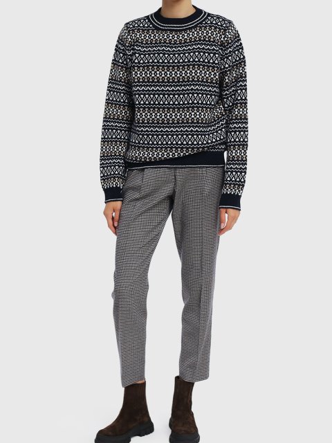 Тёмно-синий свитер WEEKEND MAX MARA: фото 1 - Invogue