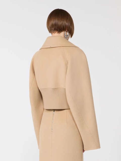 Карамельне пальто SPORTMAX з чистої вовни: фото 3 - Invogue