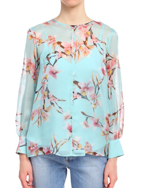 Зелёная блуза MARELLA: фото 3 - Invogue