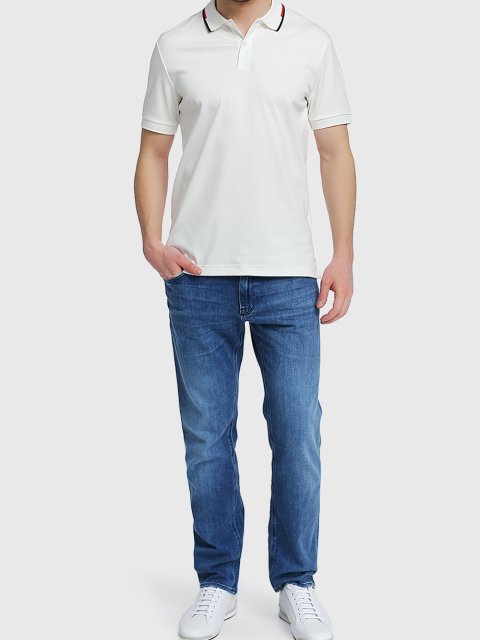 Белые кеды BOSS: фото 2 - Invogue