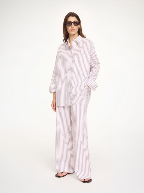 Штаны в полоску BY MALENE BIRGER из органического хлопка: фото 1 - Invogue