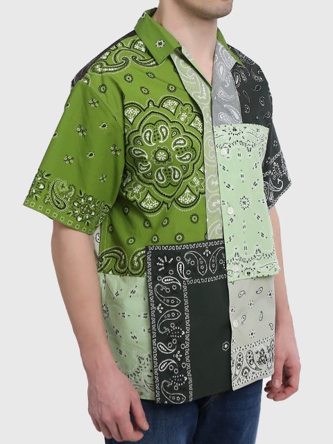 Зелёная рубашка KENZO: фото 2 - Invogue