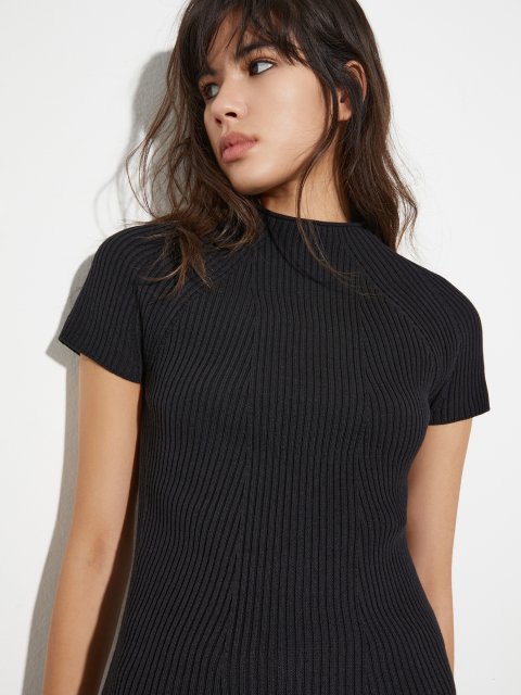 Темно-серый свитер MAX&CO в рубчик: фото 4 - Invogue