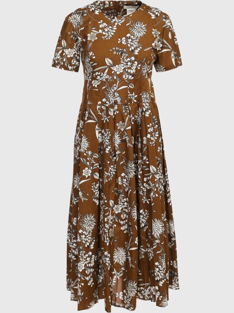 Коричневое платье MAX MARA: фото - Invogue