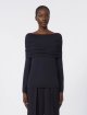 Темно-синий свитер MAX MARA из кашемировой пряжи: фото 2 - Invogue