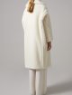 Біле пальто Teddy oversize Max Mara з бленду альпаки та шовку: фото 2 - Invogue